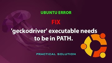 UBUNTU FIX:  