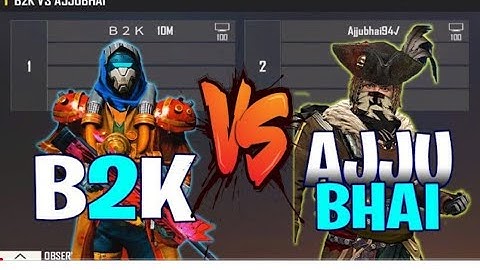 B2K VS AJJUBHAI 94 | AWM ONLY BORN2KILL VS TOTAL GAMING - INDIAN AWM KING VS MENA AWM LEGEND