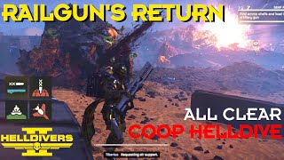 Helldivers 2 // Railgun's Return - Terminid Coop Helldive - All Clear