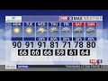 Sunny with a high of 90 in the Triad on Monday