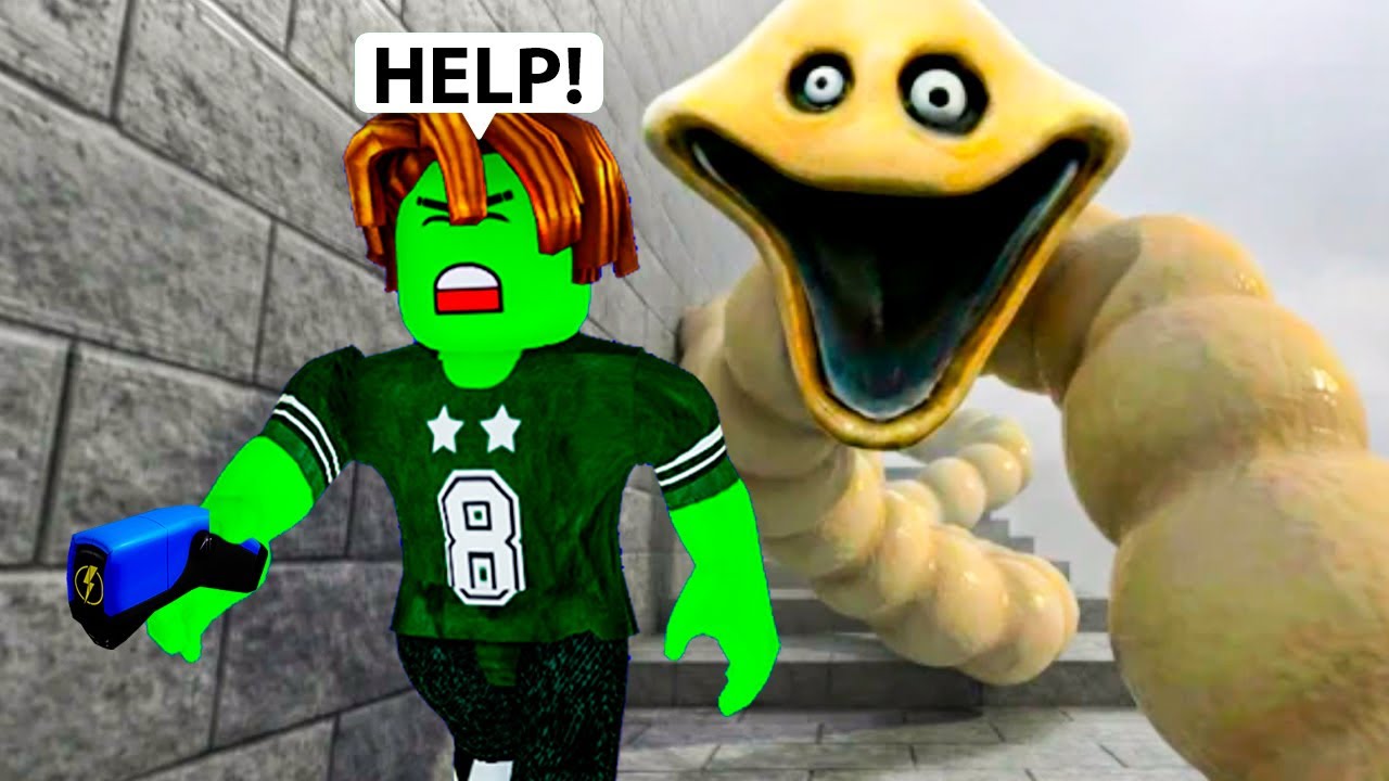 Смешные моменты из игры ROBLOX: Взбираемся на страшную башню-червя (МЕМЫ)