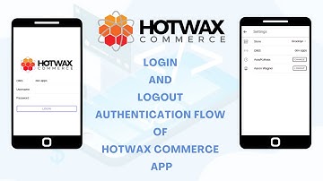 Login and logout authentication flow of HotWax Commerce app | Ionic | Vue