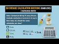 50 Dosage Calculation Questions ( Hard Level ) | Nursing Math #2026  #education #study #explore