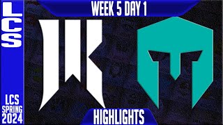 SR vs IMT Highlights | LCS Spring 2024 Week 5 Day 1 | Shopify Rebellion vs Immortals