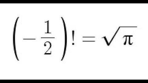 Feynman integration example 38 - Negative 1/2 Factorial