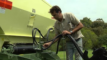 Marshall Multispread: Setting Hydraulic Spinner Speed (900 series)