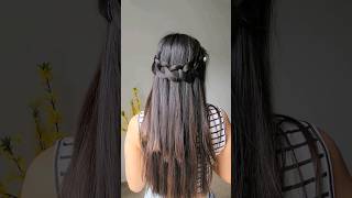 Try this Pretty Open Hair Hairstyle Day 6/30day hair series #shortsviral  #waterfallbraid