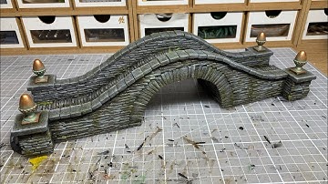 Stone Bridge for wargaming or D&D in 28mm scale: Part 2 - How to paint series.