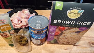 Keto Monthly Update | Cooking Green Curry Chicken