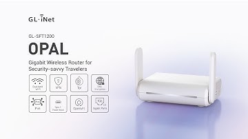 MEET Opal (GL-SFT1200) Gigabit Wireless Router for Security-savvy Travelers