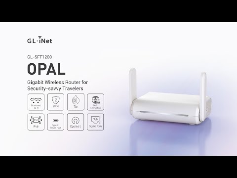 MEET Opal (GL-SFT1200) Gigabit Wireless Router for Security-savvy Travelers
