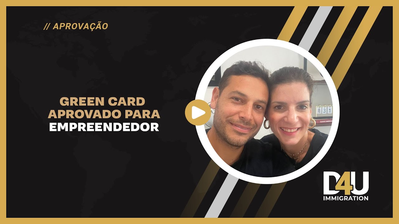 Empreendedor aprovado para viver nos Estados Unidos