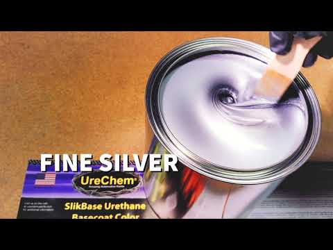 Silver Blue Automotive Paint
