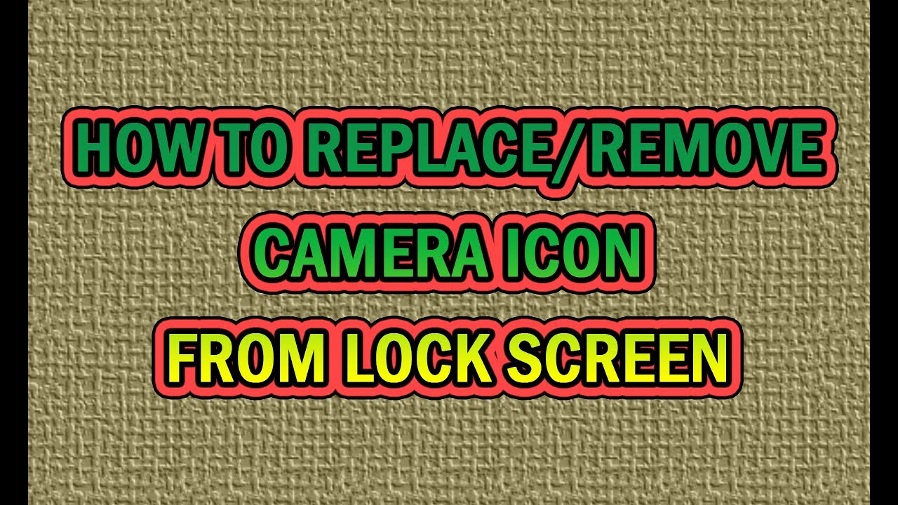 How To Remove Camera Icon From Lock Screen Samsung Mobiles YouTube