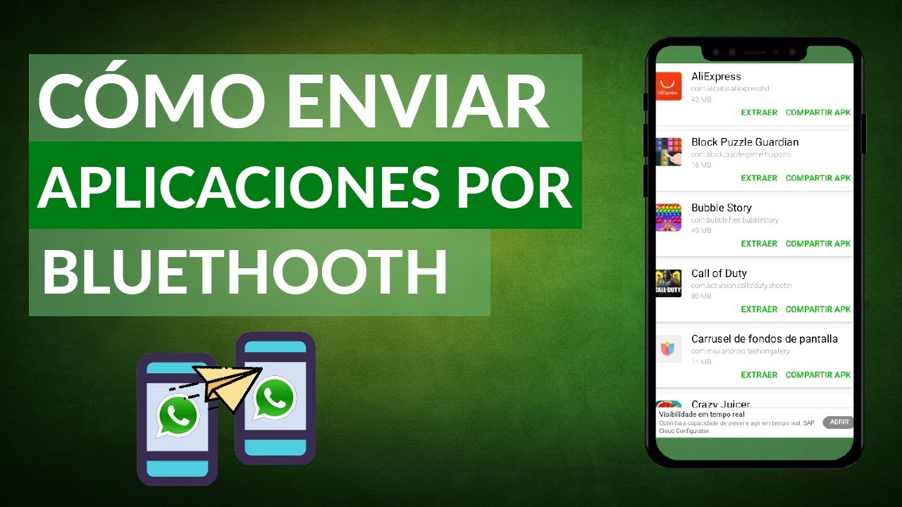 Como Enviar Aplicaciones por Bluetooth desde tu Móvil YouTube