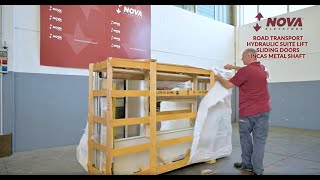How to: Unpacking Nova Components -SUITE Lift HY + SLIDING DOORS + INCAS METAL SHAFT| Nova Elevators
