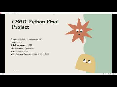 CS50 Python Final Project