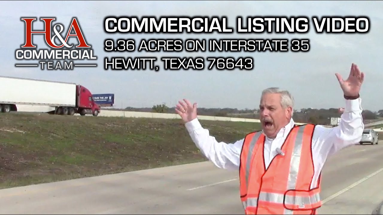 Waco Commercial Real Estate For Sale 9.36 Acres on I35 Hewitt
