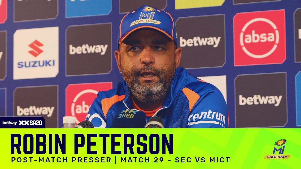 Robin Peterson, MI Cape Town | SECvMICT Post-match presser | Betway SA20