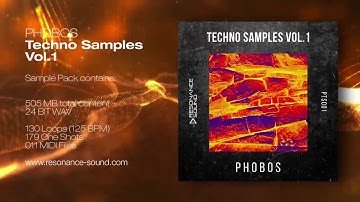 PHOBOS - Techno Samples Vol.1 | Drums, Bass, Fx, Loops, MIDIs and more for Techno Producers