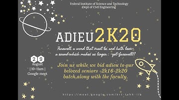 ADIEU 2k20 | Farewell to 2016-2020 Batch | Department of Civil Engineering | FISAT