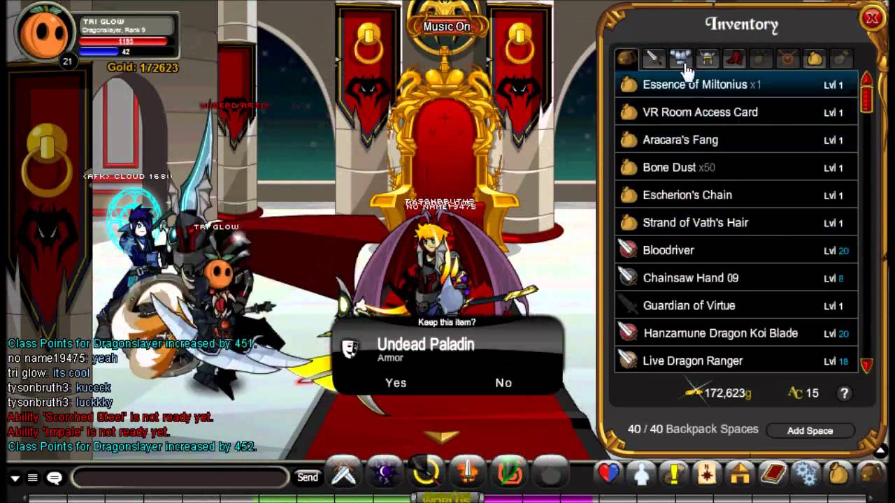 AQW:Beating Undead Artix - YouTube