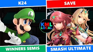 KMLocal 35: Winners Semis - K24 (Luigi) Vs. Save (Pyra/Mythra) SSBU
