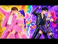 キュートカップル vs ゴスカップル💖ルミとジヌが恋に落ちる!?✨Huntrix vs Saja Boys ラブストーリー💕