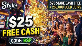 🔥 Stake US Bonus Code BSP - $25 Stake Cash + 250K Gold Coins