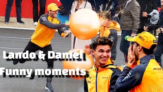 Lando and Daniel funny moments | funny videos | YB73