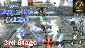 Manticore Nest (Hell Mode) 3rd Stage • Dragon Nest M Classic | Mercenary POV