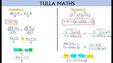 Algebraic Fractions (Adding and Subtracting) Junior Cycle Leaving Cert