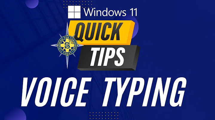 Windows 11 Quick Tip:  How to Use Voice Typing (Speech-to-Text)
