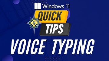 Windows 11 Quick Tip:  How to Use Voice Typing (Speech-to-Text)