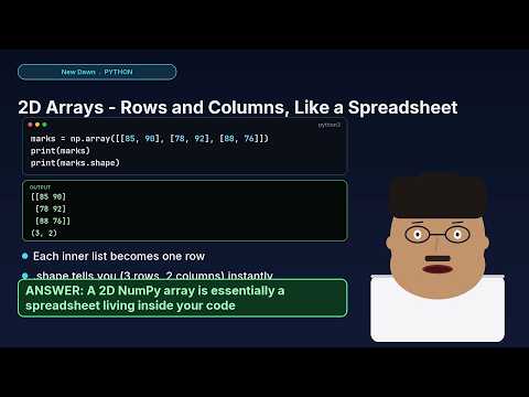 Python Module 4: NumPy Arrays EXPLAINED (Real Code, Real Output)