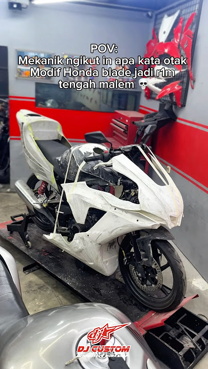 Raja anomali! Honda blade modif r1m