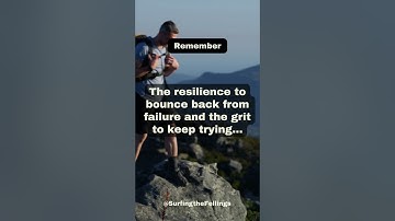 "Pillars of Success: Resilience and Grit in the Face of Failure"