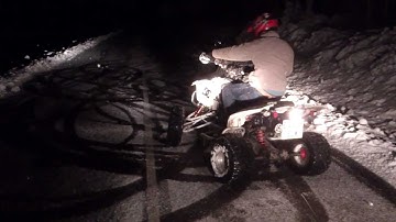 Polaris Predator 500 drift in the snow