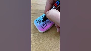 Drop Letter Tutorial #easylettering #letteringtutorial #stonepainting #rockpainting #kindnessrocks
