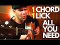 Play this easy lick on acoustic guitar 