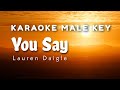 You Say Karaoke Male Key Lauren Daigle