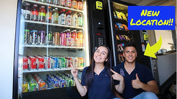 NEW vending machine LOCATION!!📍 How to INSTALL and where to BUY machines!