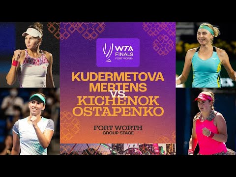 Kudermetova/Mertens vs. Kichenok/Ostapenko | 2022 WTA Finals Group Stage | Match Highlights