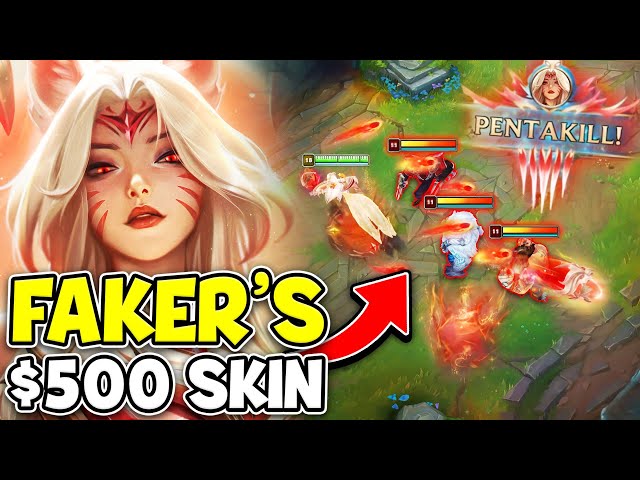 I UNLOCKED FAKER'S NEW $500 AHRI SKIN AND IT'S INCREDIBLE (PENTAKILL EASTER EGG) class=