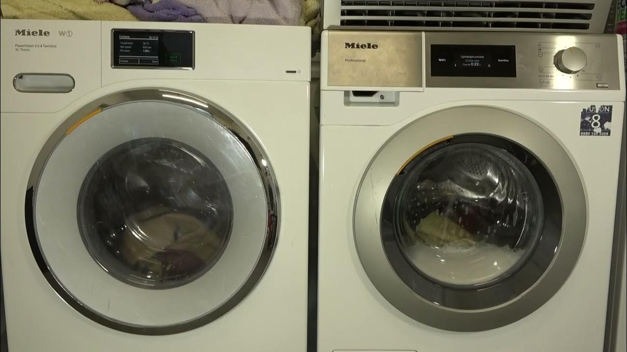 Wash Race Miele W1 vs Miele Professional pwm500 / Curtains cycle
