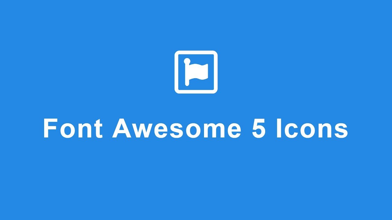 Font Awesome 5 Icons YouTube