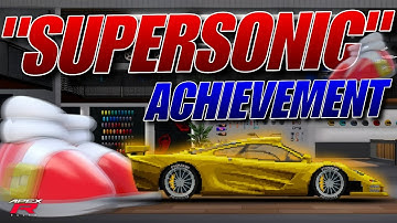 COMPLETING THE "SUPERSONIC" ACHIEVEMENT🔥 - APEX RACER GAMEPLAY