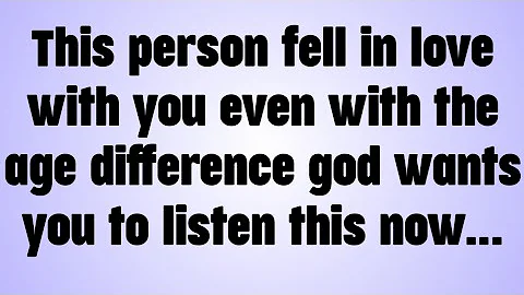 💸 This person fell in love with you even with the age difference god wants you to listen this now...