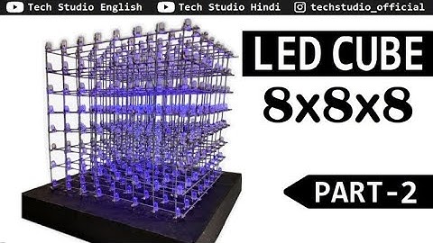 led cube 8x8x8 arduino uno | led cube 8x8x8 arduino code | 8x8x8 led cube with arduino uno