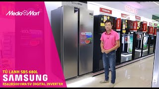 Tủ lạnh Side by side 680L Samsung RS62R5001M9SV Digital Inverter: Tiết kiệm điện tối ưu